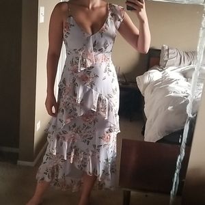 Wayf Floral Tiered Dress NWT